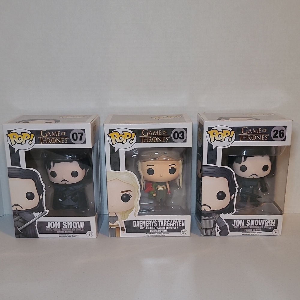 Funko Pop Game of Thrones Set - Jon Snow & Daenerys Targaryen